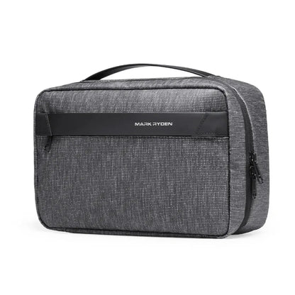 Trousse de Toilette Homme Gris Foncé - Séparation Sec/Humide Imperméable