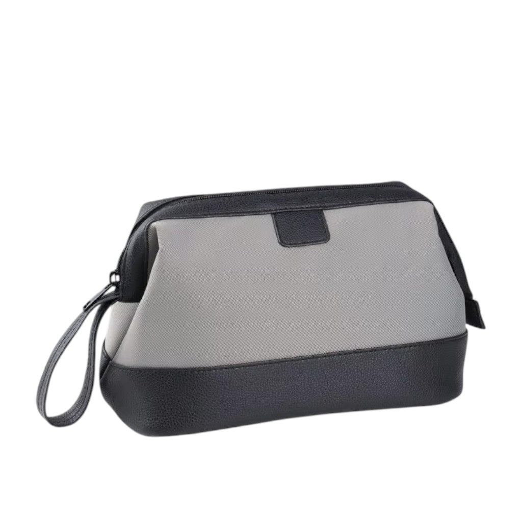 Trousse de Toilette Homme Imperméable Gris – Grande Capacité, Séparation Sec/Humide