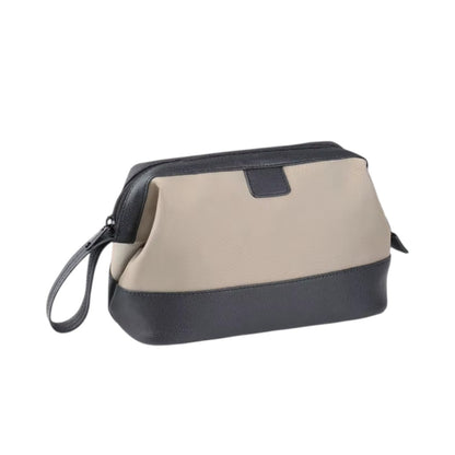 Trousse de Toilette Homme Imperméable Beige Foncé – Grande Capacité, Séparation Sec/Humide