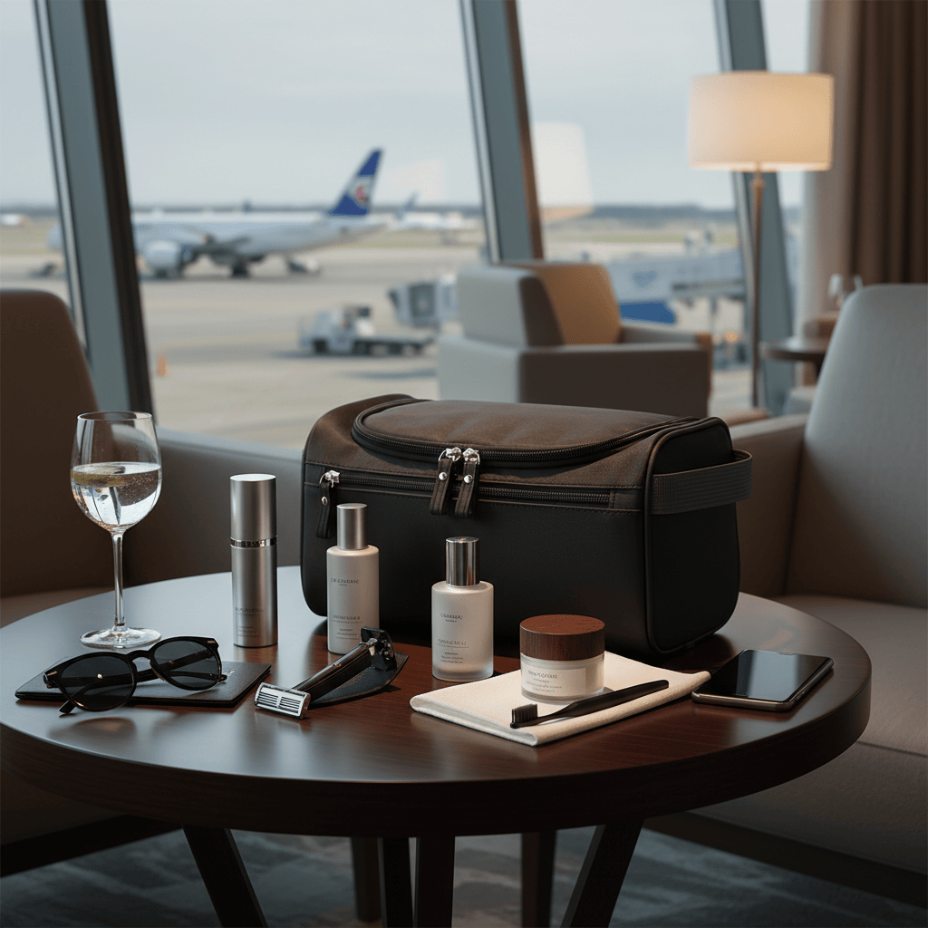 Trousse de Toilette Homme Voyage Grande Capacité – Organisateur Cosmétique Noir en Oxford