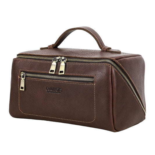 Trousse de Toilette Homme en Cuir Vintage – Élégante et Pratique, Maison & Voyage