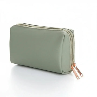 Trousse de toilette femme coréenne verte – Étanche et élégante pour maquillage et accessoires