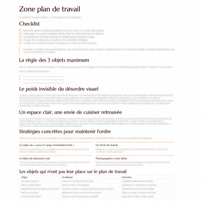 Organiser sa Cuisine sans tout chambouler