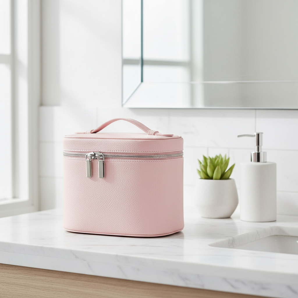 Bathroom counter scene