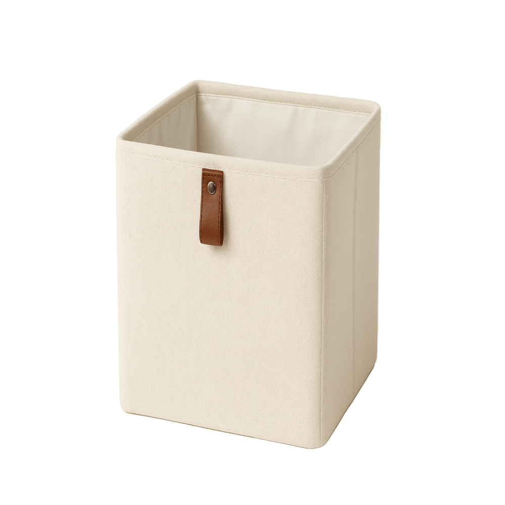 Boîte de rangement beige