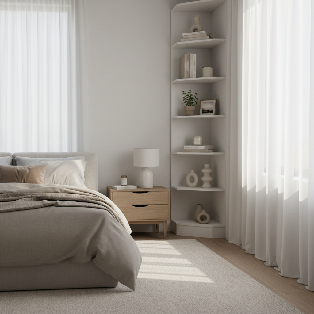 Chambre cosy et lumineuse