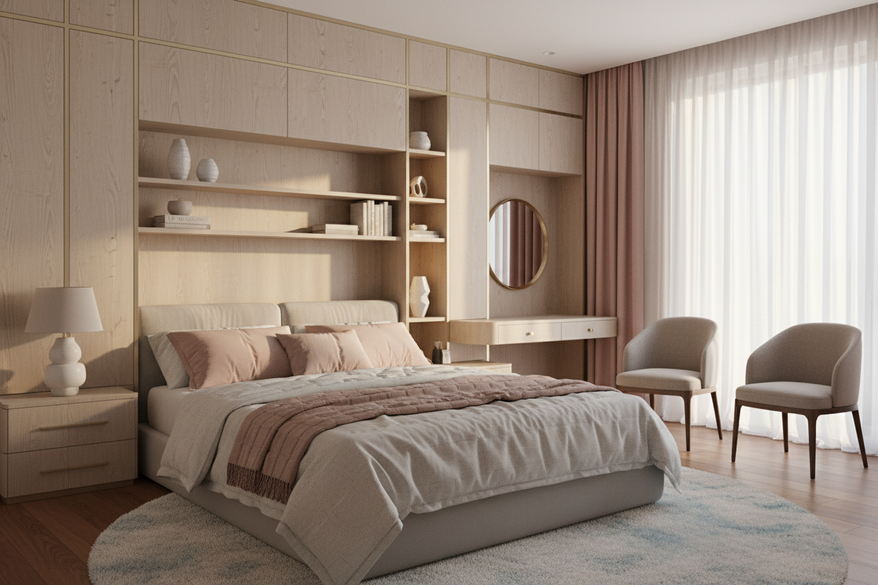 Chambre élégante - Harmonie décorative