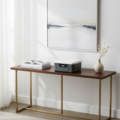 Coffre avec décor contemporain