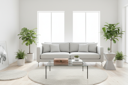 Coffre bois table verre