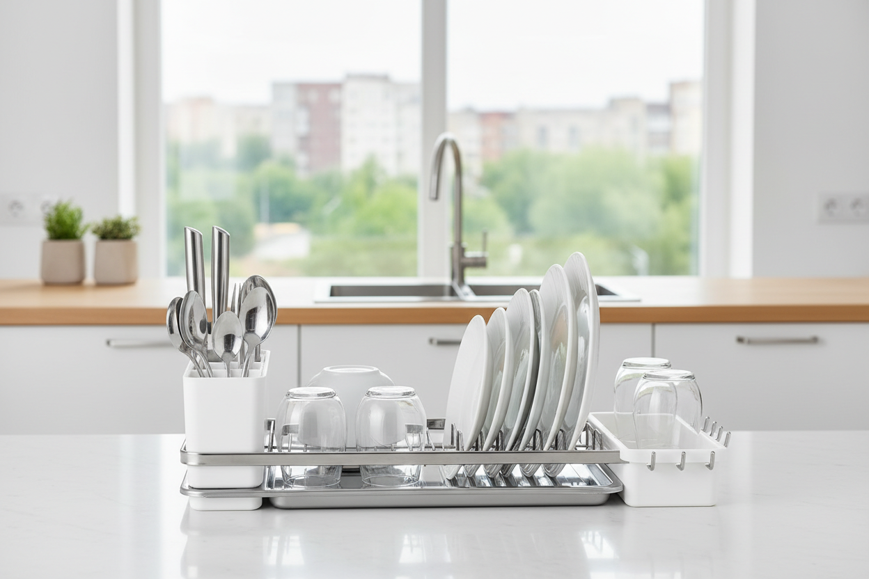 Compartiments organisés pour vaisselle