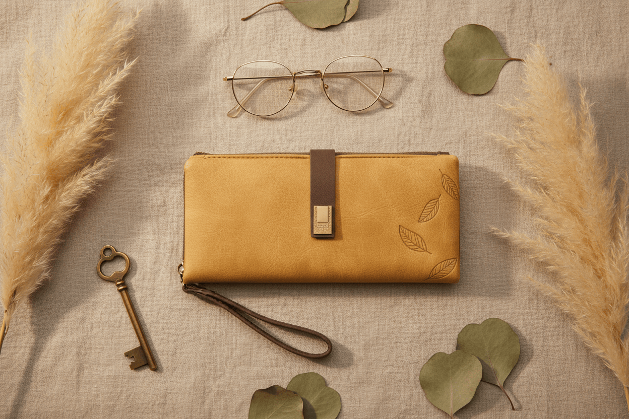 Composition flat lay avec éléments naturels