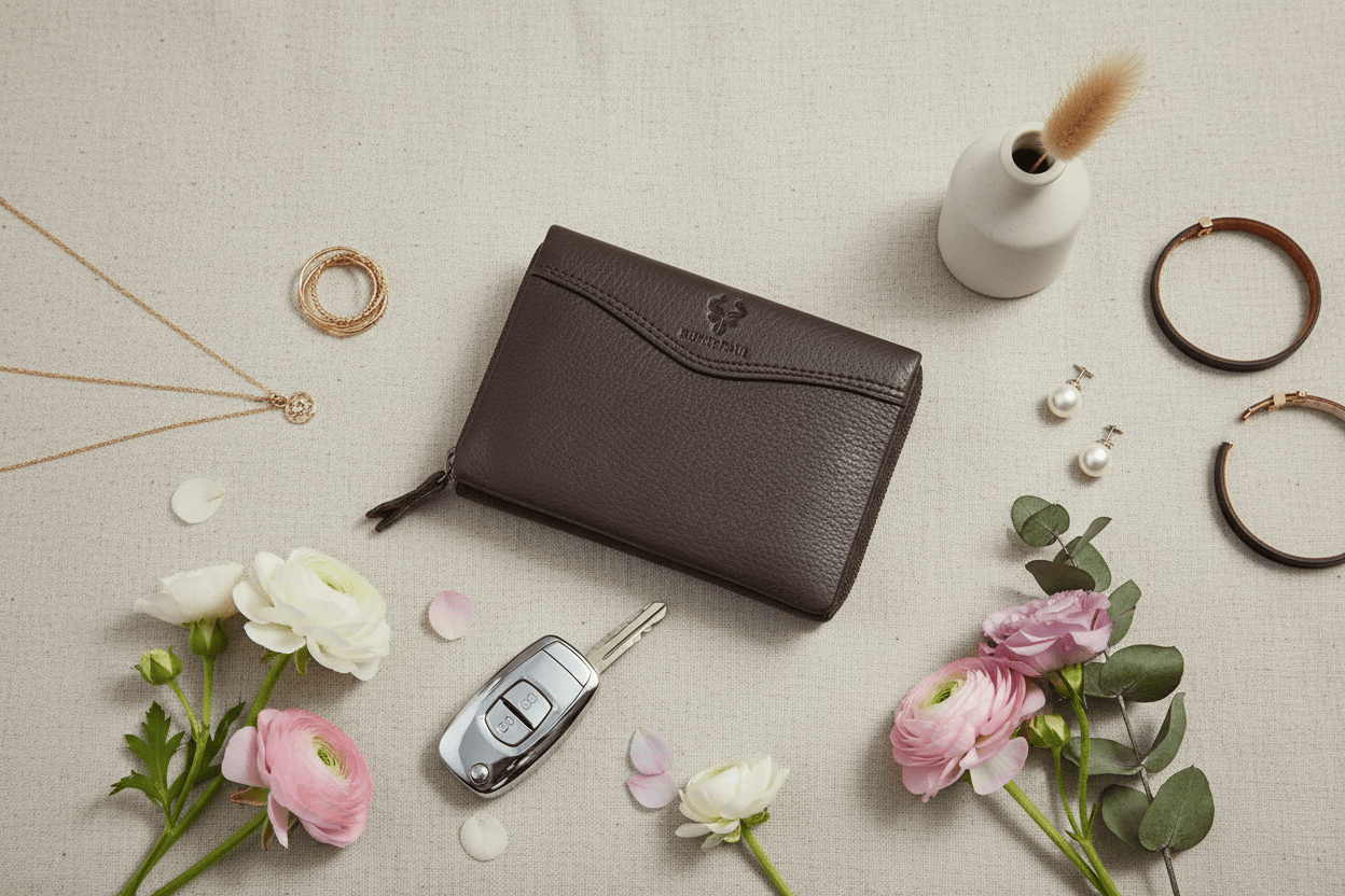 Composition flat lay