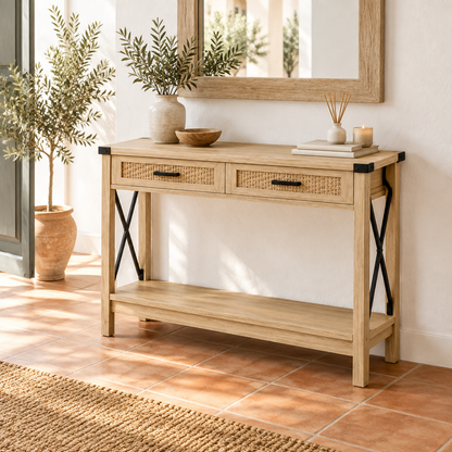 Console dans une entrée méditerranéenne