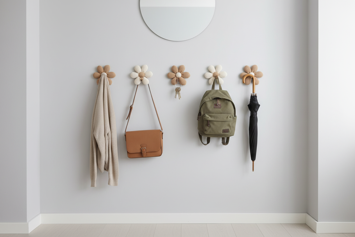 Crochets fleur couloir