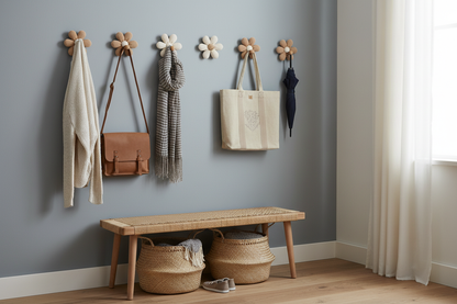 Crochets fleur entrée familiale