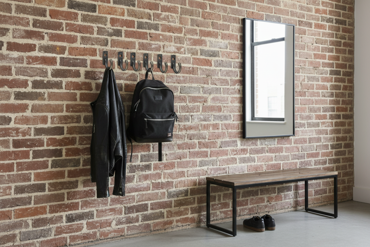 Crochets noirs loft industriel