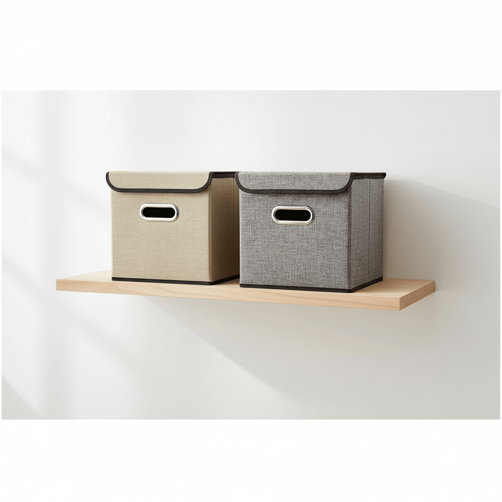 Cubes beige et gris côte à côte