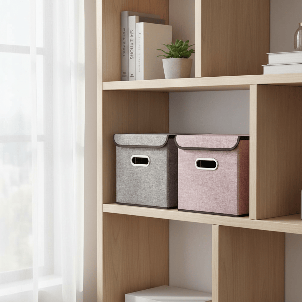 Cubes gris et pastel côte à côte