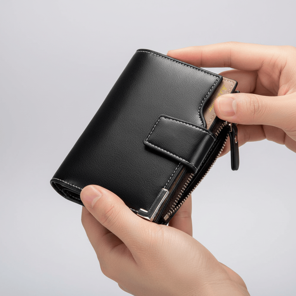 Détail du compartiment zippé