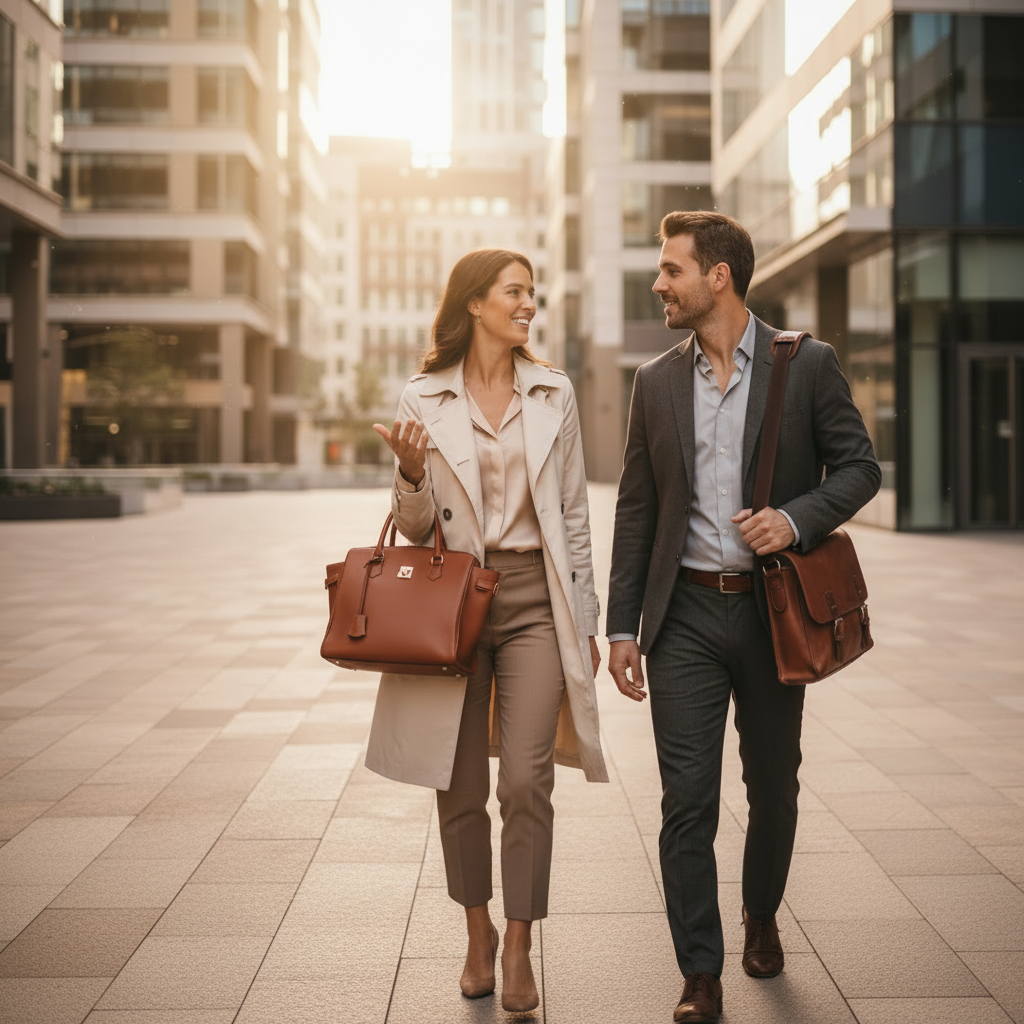 Duo conversation urbaine