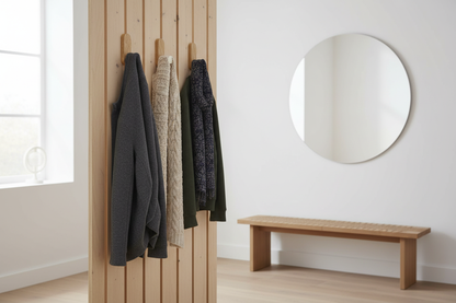 Entrée scandinave chaleureuse