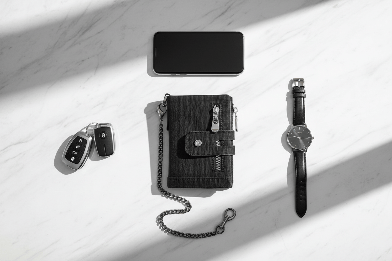 Flat lay minimaliste