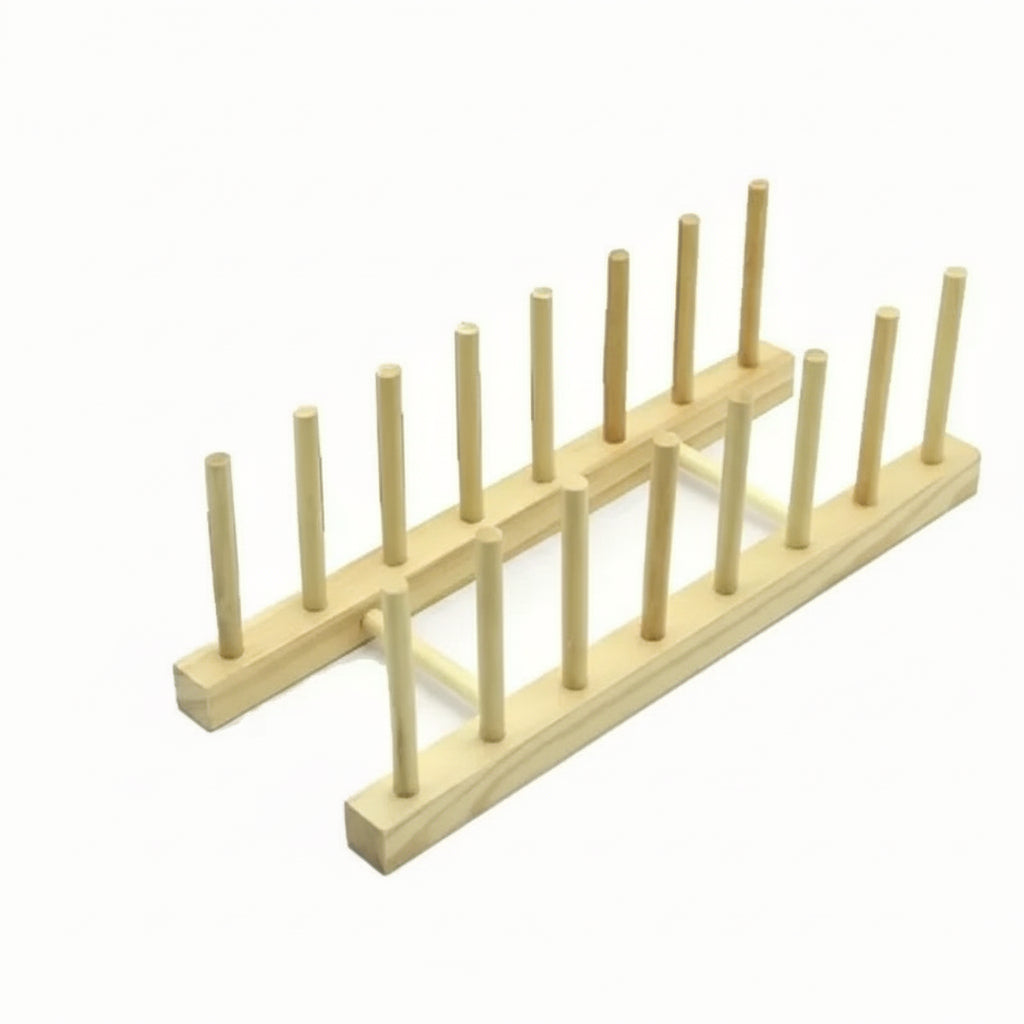 Égouttoir Vaisselle Bois – Multifonction Cuisine Blanc 7 Compartiments