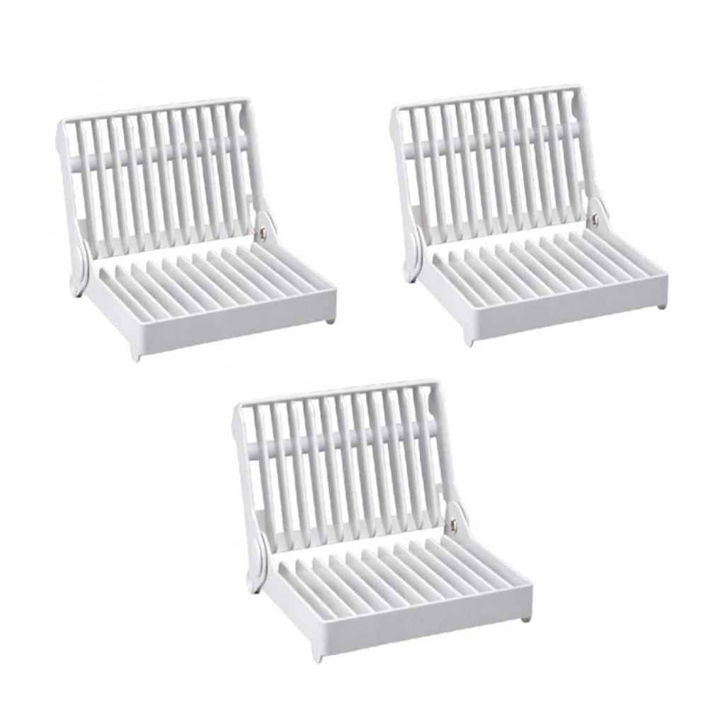 Égouttoir à Vaisselle Pliable Double Niveau 3 pieces