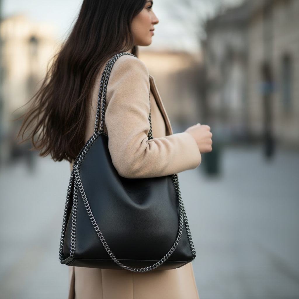 Gros plan du sac contre la hanche