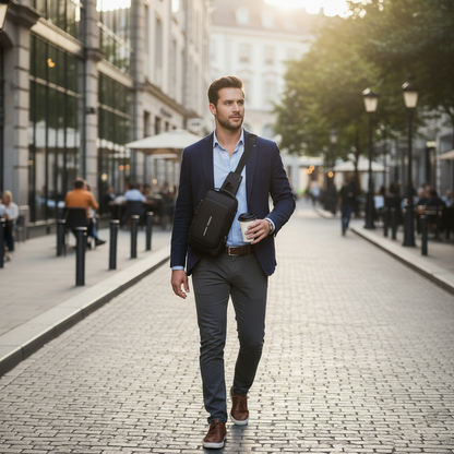 Homme avec café