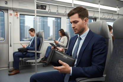 Homme dans le train