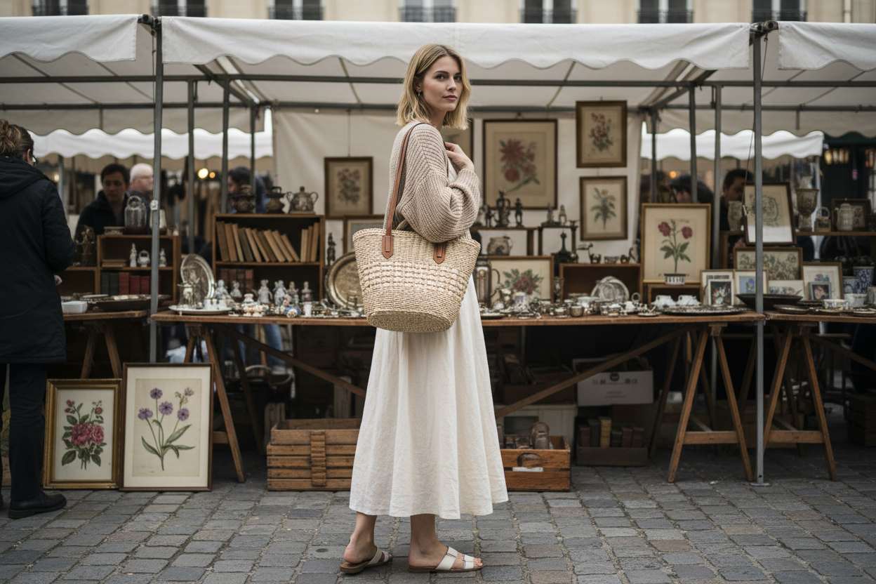 Mise en scène marché aux puces