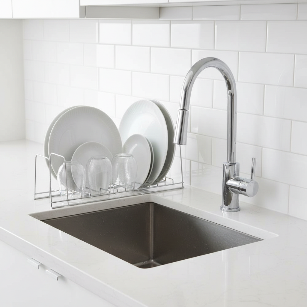 Mise en scène évier cuisine