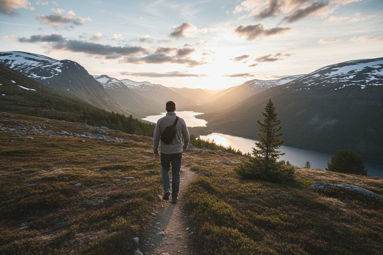 Mountain hiking