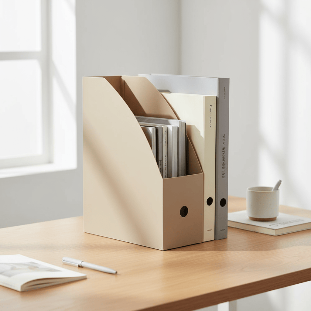 Organisateur A4 pliable beige domicile