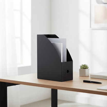 Organisateur A4 pliable noir bureau