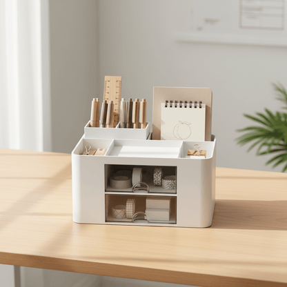 Organisateur blanc bureau pro