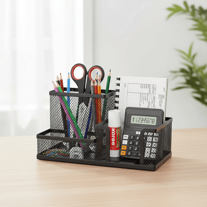 Organisateur métal noir bureau domicile