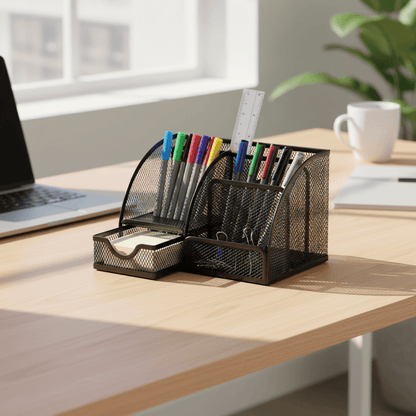 Organisateur métal vert coworking