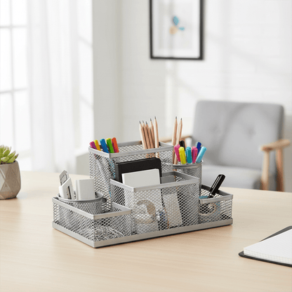 Organisateur maille argent bureau pro