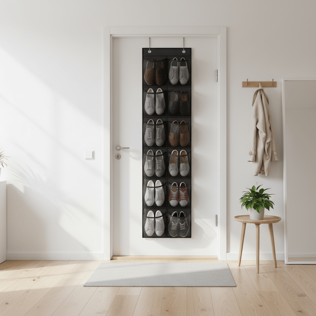 Organisateur suspendu dans une entrée