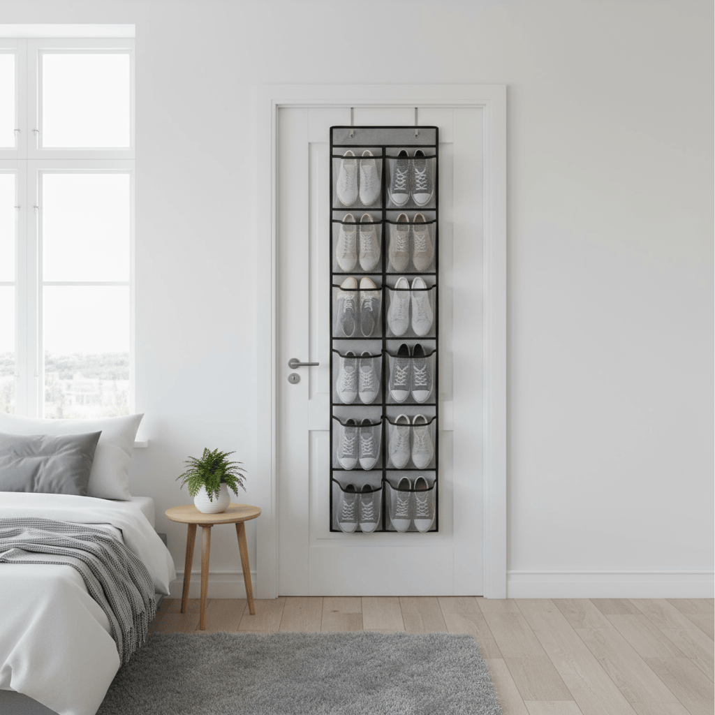 Organisateur suspendu derrière une porte de chambre