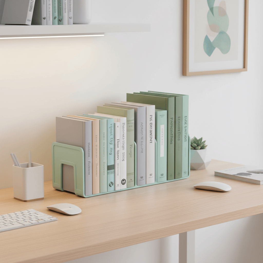 Organiseur vert menthe relaxant avec documents