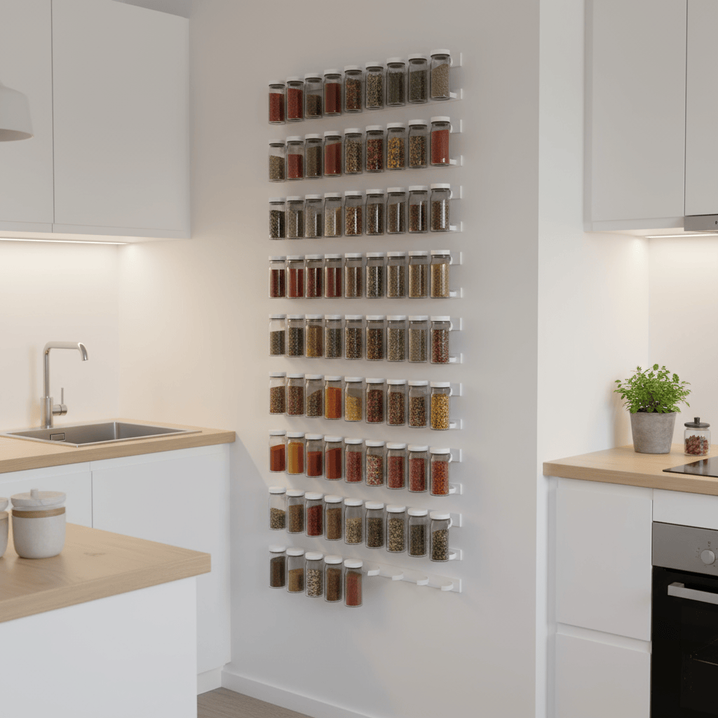 Organiseur vertical blanc avec clips