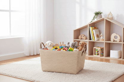 Panier dans chambre d'enfant