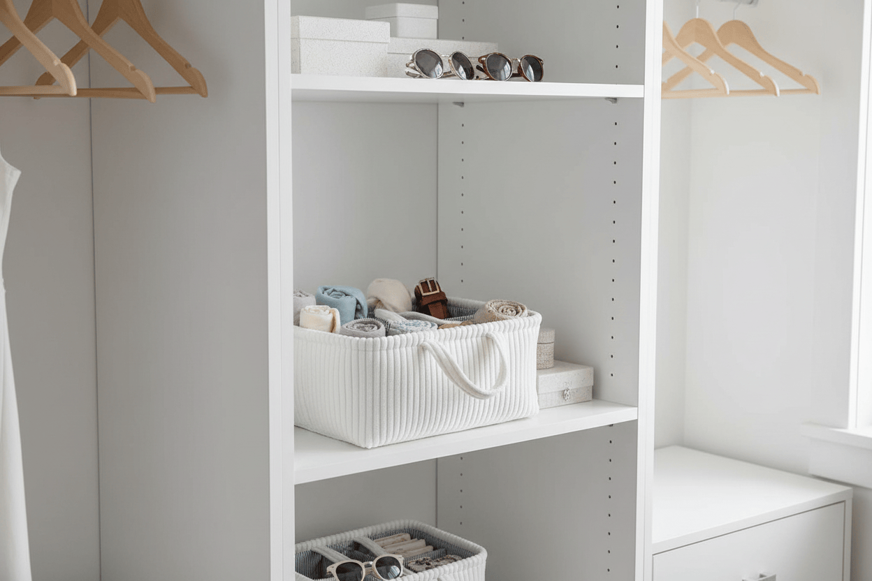 Panier dans dressing