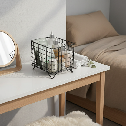Panier de rangement beauté chambre