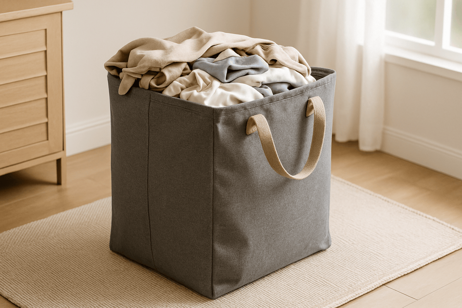 Panier à linge fonctionnel