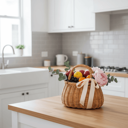 Panier osier ellipse cuisine