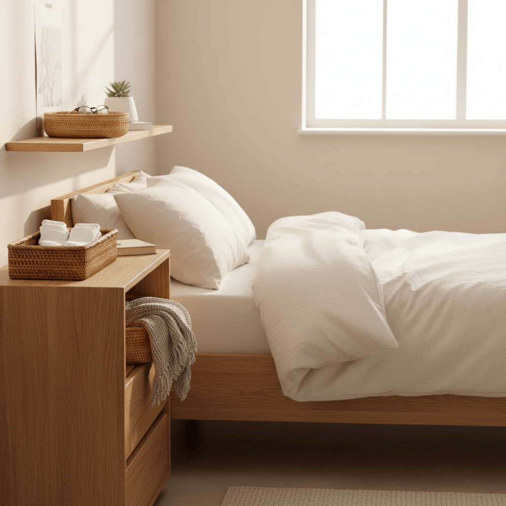 Paniers fibres naturelles chambre